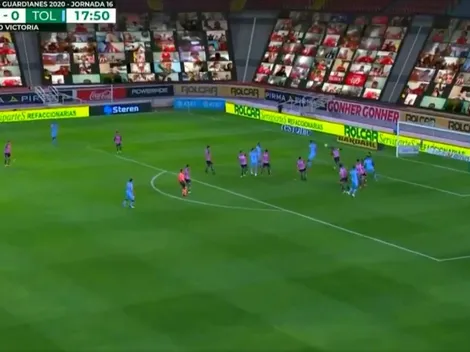 Toluca lo ganaba, pero Necaxa reaccionó y lo empató tras un error defensivo