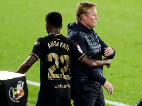 El llamado de atención de Koeman para Ansu Fati: "Lo hablé con él"