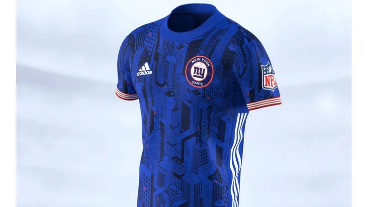 Las jerseys modo fútbol de los Giants inspirada en Nueva York