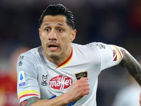 Gianluca Lapadula se lució con la bandera peruana en Italia