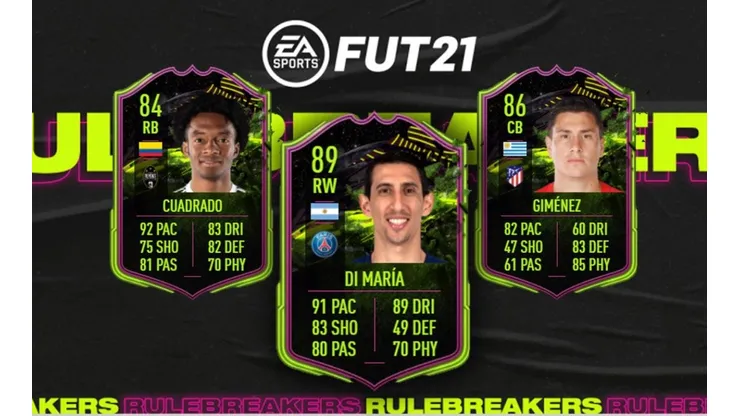 ¡Brutal! Estas son las nuevas cartas Rulebreakers disponibles en el FIFA 21