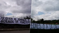 Con pintadas, hinchas de Nacional exigen ganarle el clásico a Millonarios