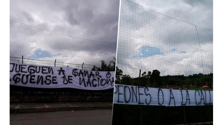 Con pintadas, hinchas de Nacional exigen ganarle el clásico a Millonarios