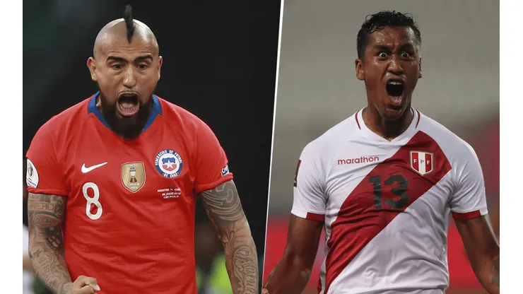 Chile vs. Perú (Fotos: Getty Images)