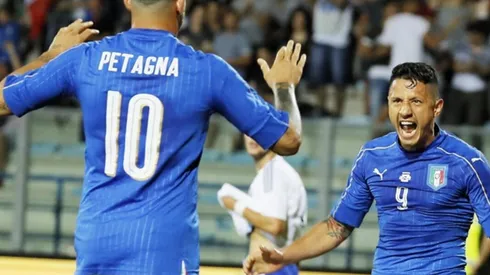 Gianluca Lapadula vistió la Azurra y metió un hat trick.