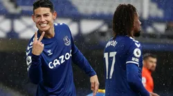 James Rodríguez, jugador del Everton de Inglaterra