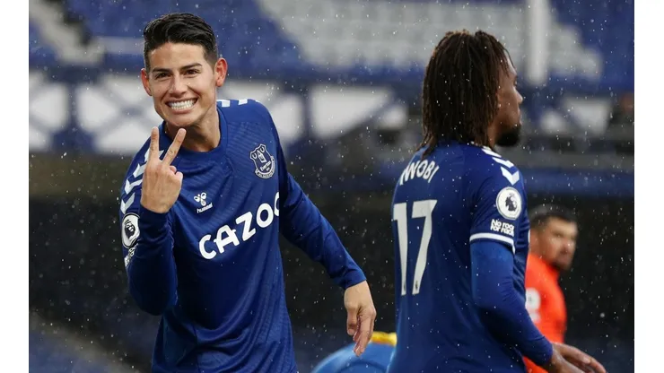 James Rodríguez, jugador del Everton de Inglaterra