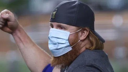 Justin Turner, tercera base de los Dodgers