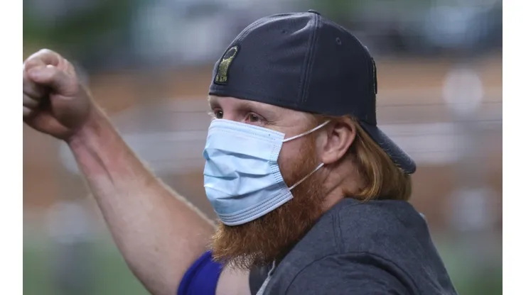 Justin Turner, tercera base de los Dodgers