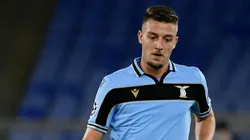 Sergej Milinković-Savić en acción con la camiseta de Lazio