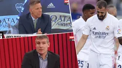 Foto de Alejandro Fantino en el programa con Martín Palermo.