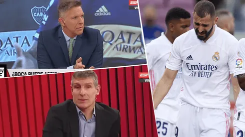 Foto de Alejandro Fantino en el programa con Martín Palermo.