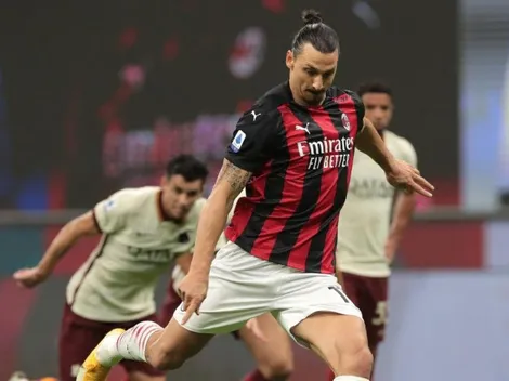Partidazo, doblete de Zlatan, lluvia de goles y empate entre Milan y Roma