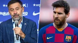 Josep María Bartomeu y Lionel Messi, frente a frente.