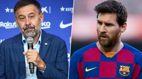 Josep María Bartomeu y Lionel Messi, frente a frente.