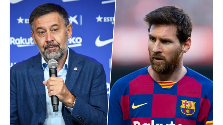 Josep María Bartomeu y Lionel Messi, frente a frente.
