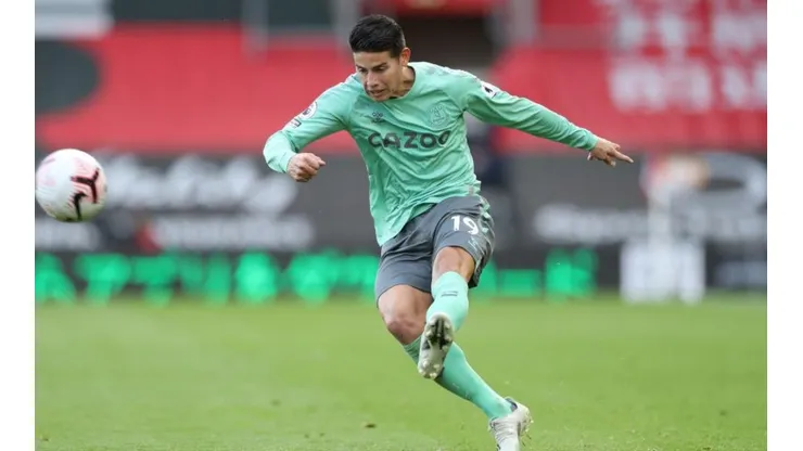 James Rodríguez, jugador del Everton de Inglaterra.