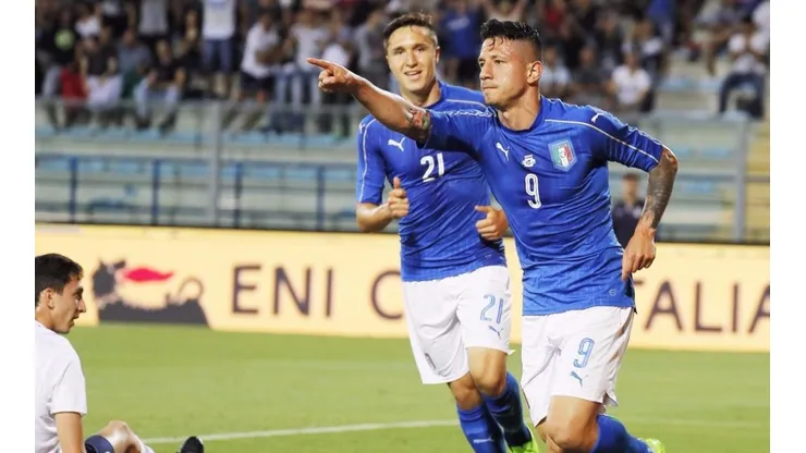Gianluca Lapadula jugó con la Selección de Italia.