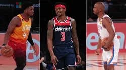Donovan Mitchell, Bradley Beal y Chris Paul