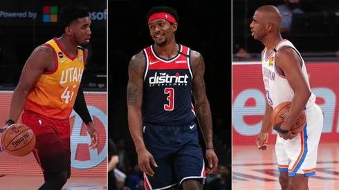Donovan Mitchell, Bradley Beal y Chris Paul