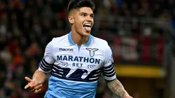 Joaquín Correa con la camiseta de Lazio.