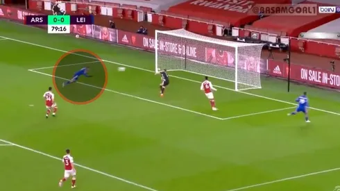 Vardy apareció volando y puso el 1 a 0 del Leicester ante Arsenal