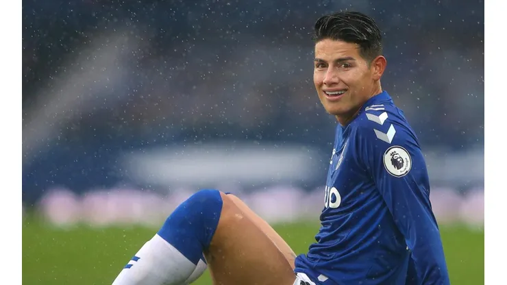 James Rodríguez se recuperó y Everton lo confirmó como titular para el partido vs. Southampton