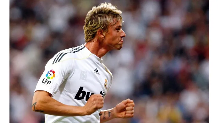 Guti durante su estadía en Real Madrid.