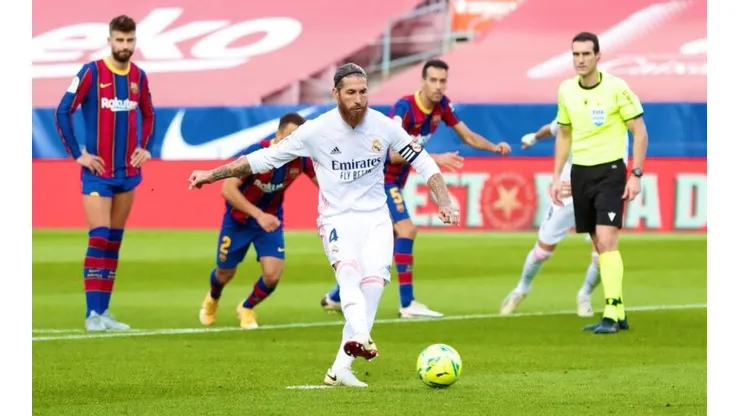 Sergio Ramos cambió el penal por gol y puso el 2-1 parcial.