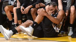 Kawhi Leonard después de la falta de Zaza Pachulia