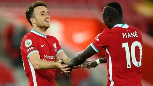 El festejo de los jugadores de Liverpool.