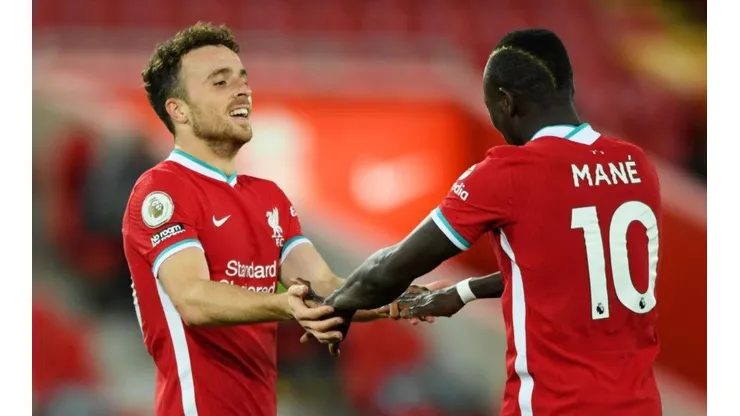 El festejo de los jugadores de Liverpool.