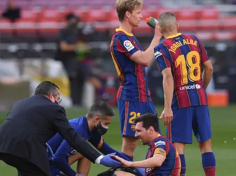 Deja todo por el Barcelona: Messi bajó a defender y recuperó una pelota imposible