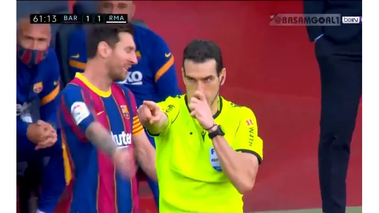 Video: la reacción de Messi cuando el VAR le dio penal al Real Madrid