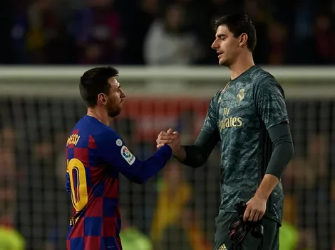 El descomunal elogio que Courtois le dedicó a Messi en la previa del Clásico