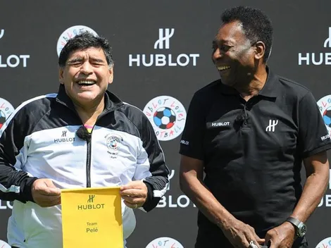 De un rey para otro: el saludo de cumpleaños de Maradona para Pelé