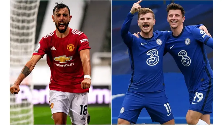Manchester United vs. Chelsea juegan por la Premier League este sábado (Getty Images).