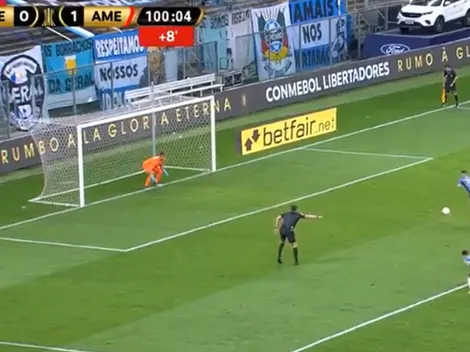 Bailó una samba antes de patear: el insólito penal de Souza para el gol de Gremio
