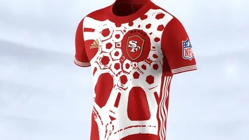 La jersey modo fútbol de los San Francisco 49ers