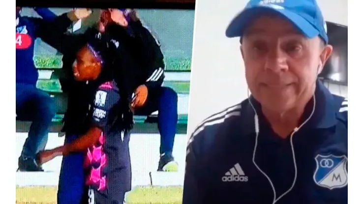 Técnico de Millonarios femenino se excusó por su show en el Clásico capitalino
