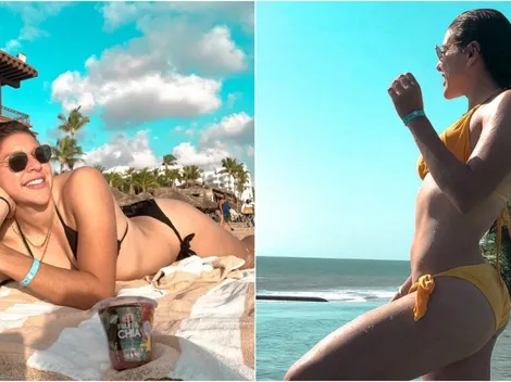 Norma Palafox aprovecha el receso de la Liga MX Femenil en la playa