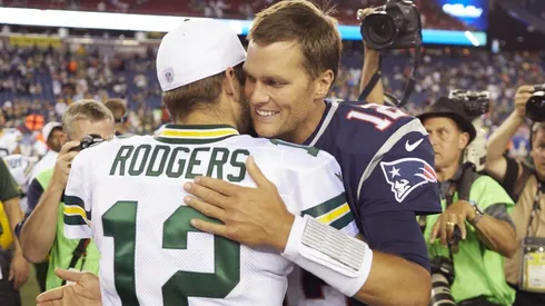 Aaron Rodgers y Tom Brady