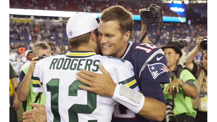 Aaron Rodgers y Tom Brady