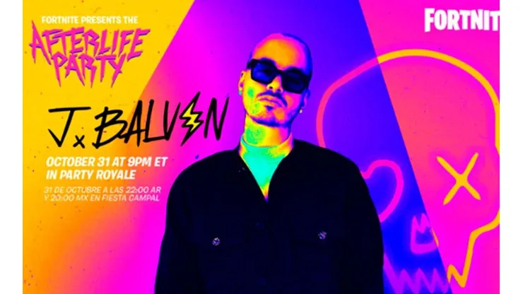 Fortnite anunció la 'Fiesta de Ultratumba' y el show lo dará J Balvin
