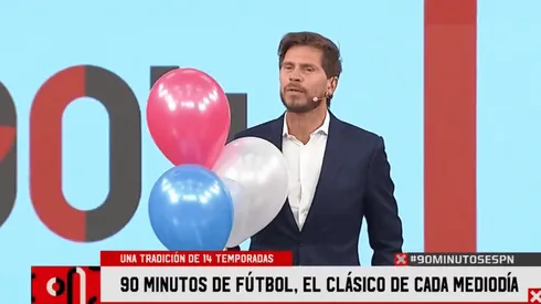Vignolo apareció con globos en 90 Minutos para explicar lo que hace Gallardo con River