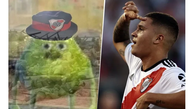 Closs nombra a Quntero todo el tiempo y los hinchas de River lloran