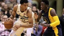 Giannis Antetokounmpo y Victor Oldaipo, NBA