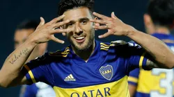Eduardo Salvio celebrando un gol para Boca Juniors en la Copa Libertadores 2020 (Getty Images)