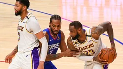 Anthony Davis, Kawhi Leonard y LeBron James