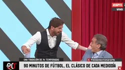 Estamos desmayados: Ruggeri volvió a 90 Minutos y Vignolo lo asustó en vivo